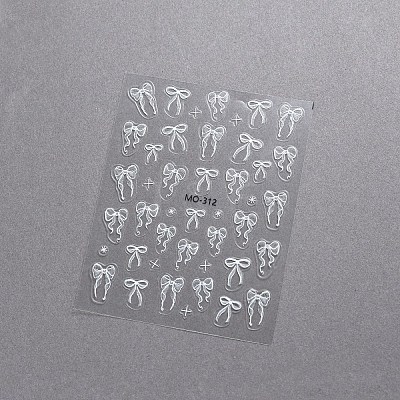 Bowknot Self Adhesive Nail Art Stickers Decals PW-WGDA9C4-01-1
