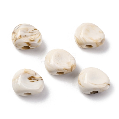 Two Tone Opaque Acrylic Beads MACR-Z002-01B-1