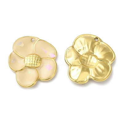304 Stainless Steel Enamel Pendants STAS-K256-01G-03-1