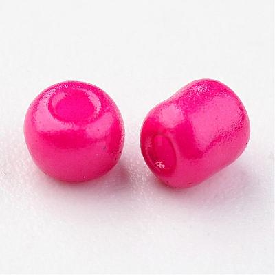 8/0 3mm Baking Paint Glass Seed Beads Loose Spacer Beads X-SEED-S002-K5-1