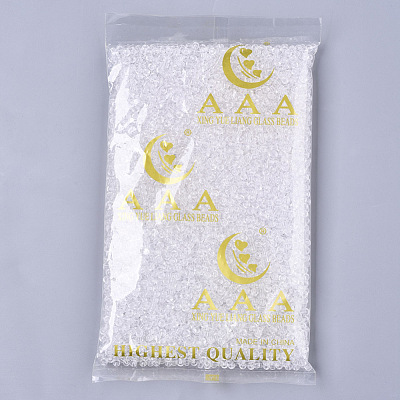 Transparent Glass Beads SEED-S040-09A-12-1