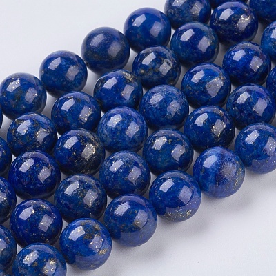 Natural Lapis Lazuli Beads Strands G-G423-10mm-A-1