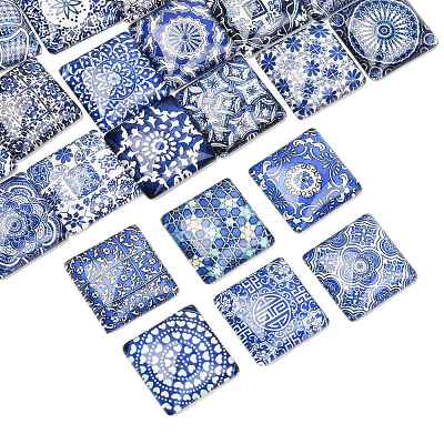 24Pcs Glass Cabochons GGLA-FS0001-22-1