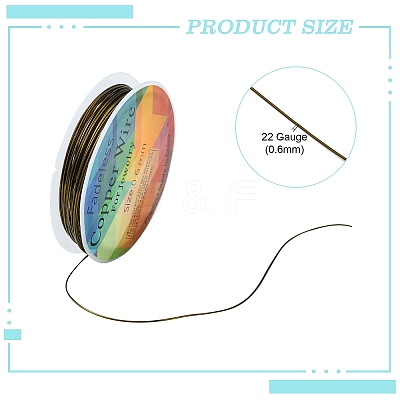 Copper Jewelry Wire CWIR-CW0.6mm-29-1