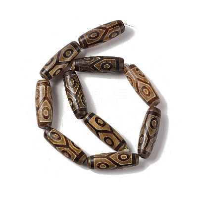 Tibetan Style dZi Beads Strands G-A024-01S-1
