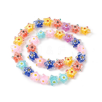 Glass Beads Strands X1-LAMP-F029-03F-1