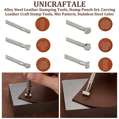 1 Set Alloy Steel Leather Stamping Tools TOOL-UN0001-53-1