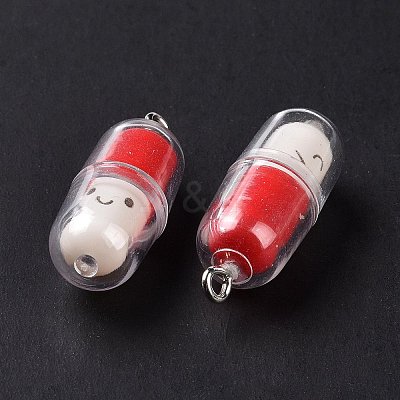 Translucent Plastic Pendants X-KY-L006-29A-1