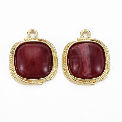 Light Gold Plated Alloy Pendants PALLOY-N154-29A-NR-1