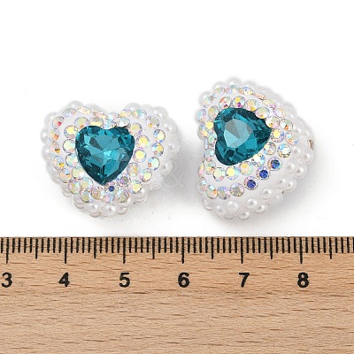 Polymer Clay Glass Rhinestone Beads CLAY-NH0001-13-1
