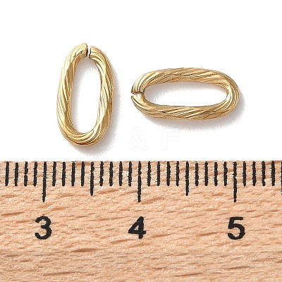 304 Stainless Steel Textured Oval Quick Link Connectors STAS-S172-05G-1