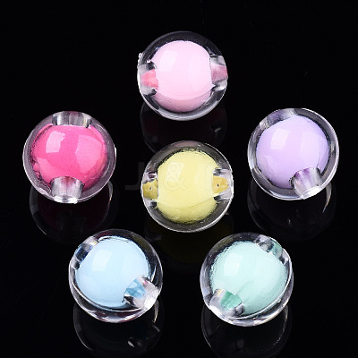 Transparent Acrylic Beads X-TACR-N011-004A-01-1