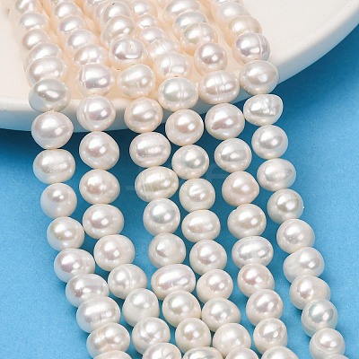 Natural Cultured Freshwater Pearl Beads Strands PA-CBABE82-15G-1