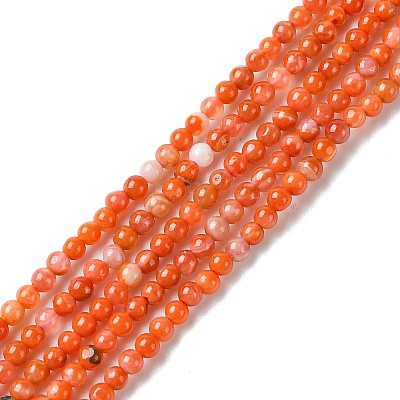 Natural South Red Agate Beads Strands G-B090-A04-01-1