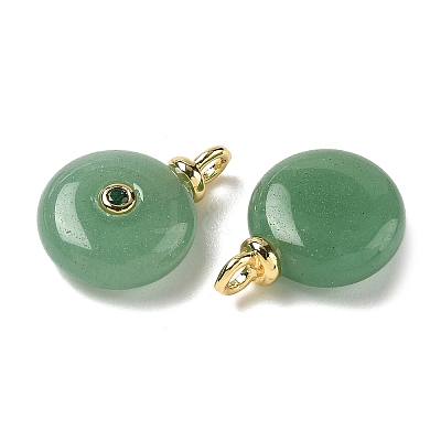 Natural Green Aventurine Pendants G-H328-08G-A06-1
