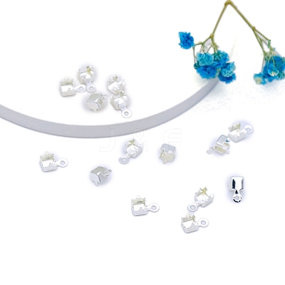 Brtass Rhinestone Claw Charms Settings KK-WH0044-160S-05-1