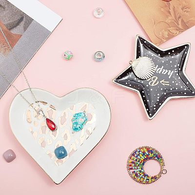 Porcelain Jewelry Plate DJEW-FG0001-06-1