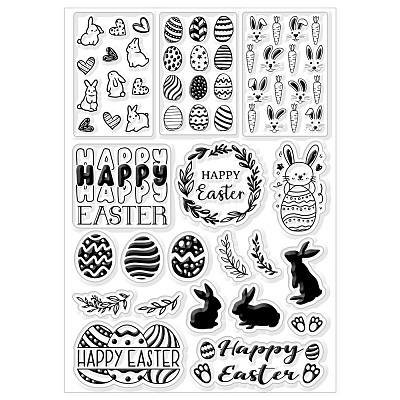 PVC Plastic Clear Stamps DIY-WH0618-0042-1