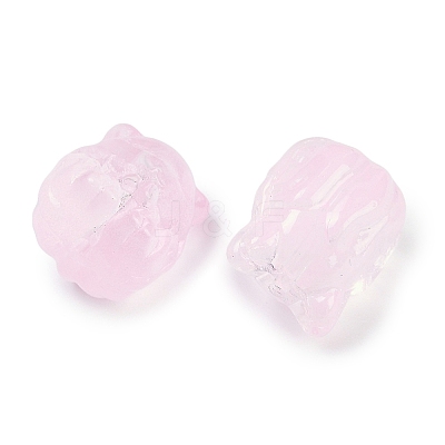 Transparent Spray Paint Glass Beads X1-GLAA-H035-01D-1