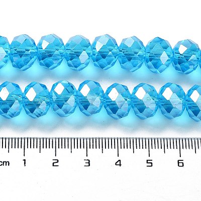 Anti-Tarnish Glass Beads Strands GR12MMY-20L-1