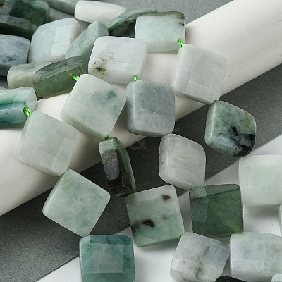 Natural Myanmar Jadeite Beads Strands G-A092-D01-03-1