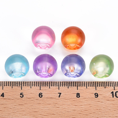 1-Hole Transparent Acrylic Buttons X-TACR-S154-50B-1