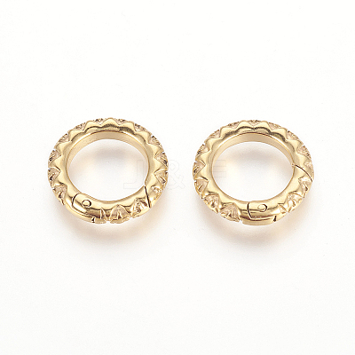 304 Stainless Steel Spring Gate Rings LS-STAS-P217-13G-03-1