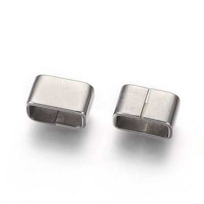 Non-Tarnish 201 Stainless Steel Slide Charms X-STAS-G187-30P-1