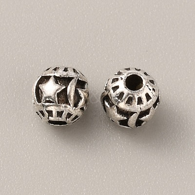 Tibetan Style Alloy Bead FIND-WH0034-46AS-10-1
