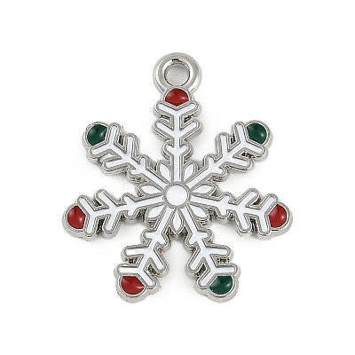 Christmas Theme Alloy Enamel Pendants ENAM-Z020-02F-1