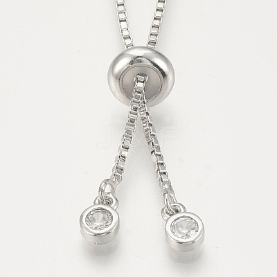 Adjustable Brass Necklace Making KK-Q746-002P-1