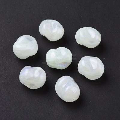 Opaque Acrylic Beads OACR-C013-10G-1