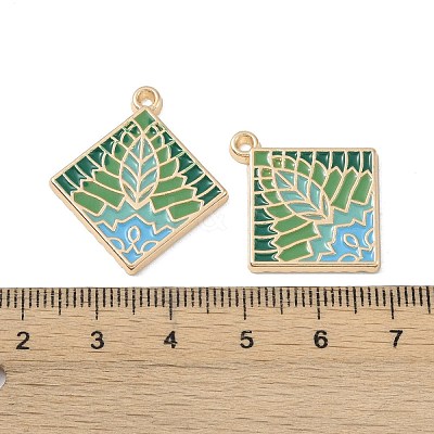 Rack Plating Alloy Enamel Pendants FIND-I038-04D-1