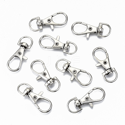 Alloy Swivel Lobster Claw Clasps X-PALLOY-T010-02P-1