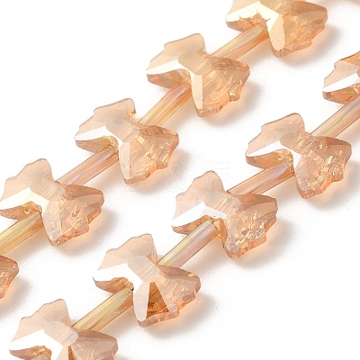 Electroplate Glass Beads EGLA-F163-01-PL02-1