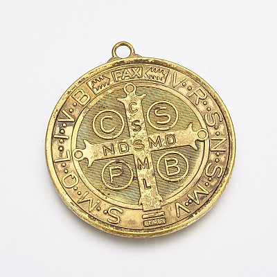 Tibetan Style Alloy Big Pendants X-TIBEP-A17171-AG-FF-1