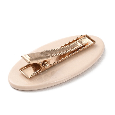 Oval with Word Love Resin Alligator Hair Clips PHAR-D015-01E-1