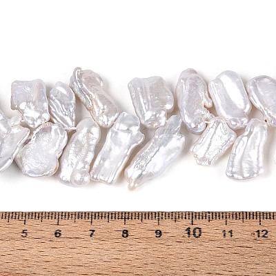 Natural Baroque Keshi Pearl Beads Strands PEAR-S022-04A-1