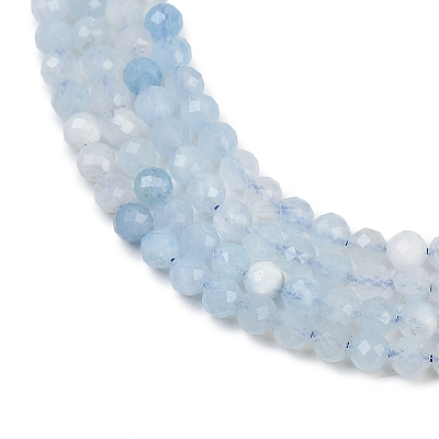 Natural Aquamarine Beads Strands G-L625-C02-5mm-1