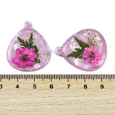 Epoxy Resin Pendants RESI-S09-01H-RS-1