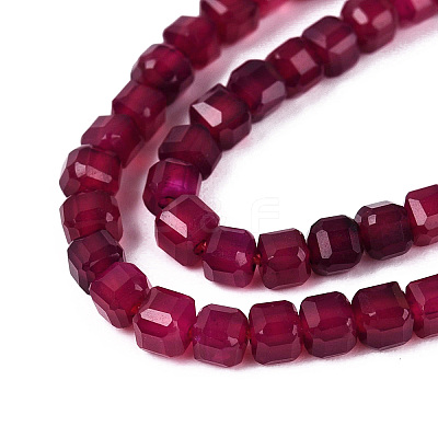 Dyed Natural Agate Beads Strands G-T138-211E-1