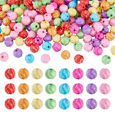 368Pcs Opaque Acrylic Beads SACR-TA0001-61-1