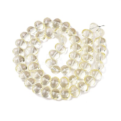 Transparent Electroplate Glass Beads Strands EGLA-N012-06E-1