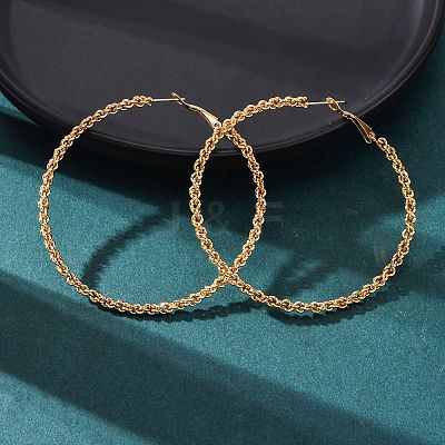 304 Stainless Steel Hoop Earrings EJEW-S250-02A-G-1
