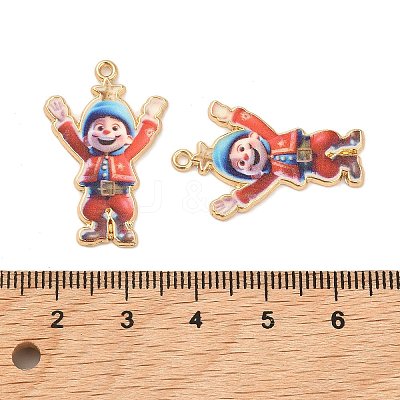 Christmas Alloy Enamel Pendants ENAM-K069-44C-G-1