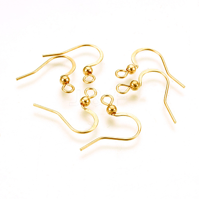 316 Surgical Stainless Steel Earring Hooks STAS-P220-13G-1