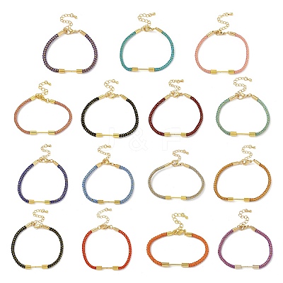 Braided Nylon Cord Bracelet Making MAK-L043-01G-1