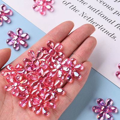 Transparent Acrylic Beads TACR-S154-35C-705-1