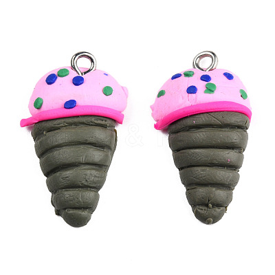 Polymer Clay Pendants CLAY-Q186-10-1