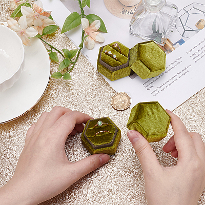 Polyester Velveteen Ring Storage Boxes CON-WH0123-28B-1